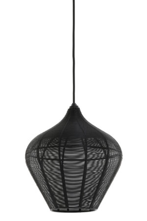 Alternative view of Suspension contemporaine noire en fil Light & Living Alvaro