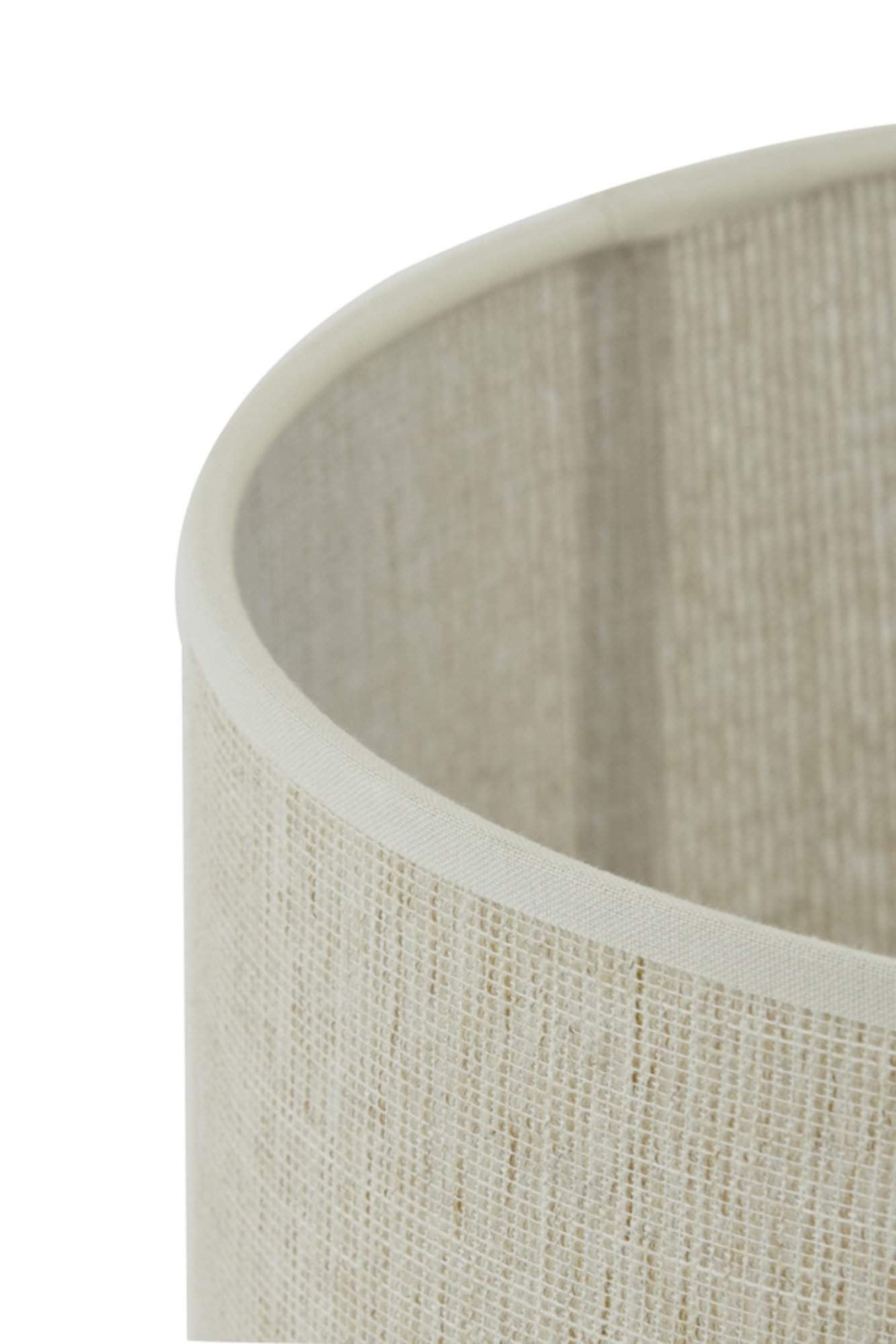 Abat-jour cylindrique de couleur beige Light & Living Breska – Image 9