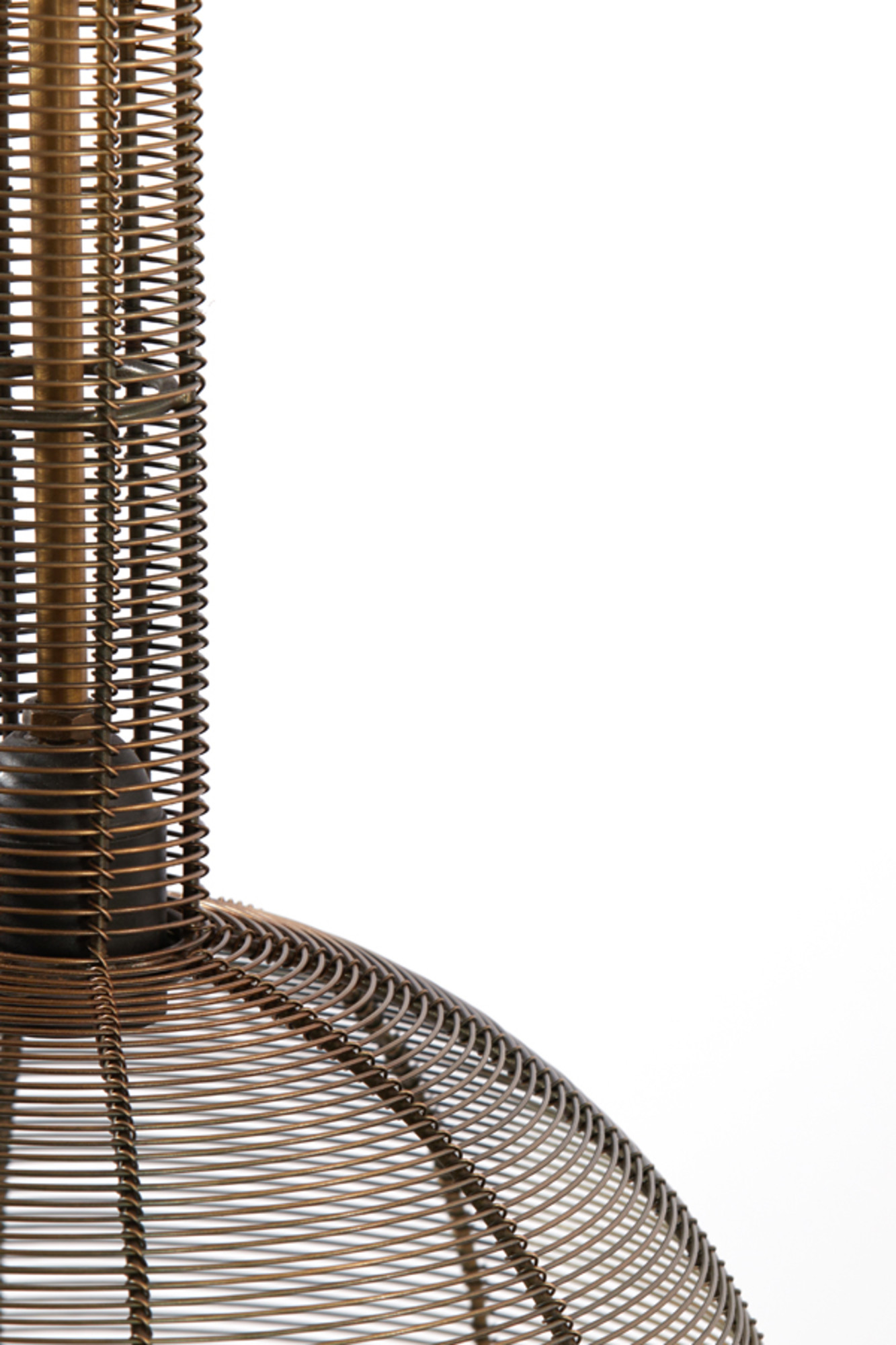 Suspension en rotin marron avec cadre métallique Light & Living Tartu – Image 8