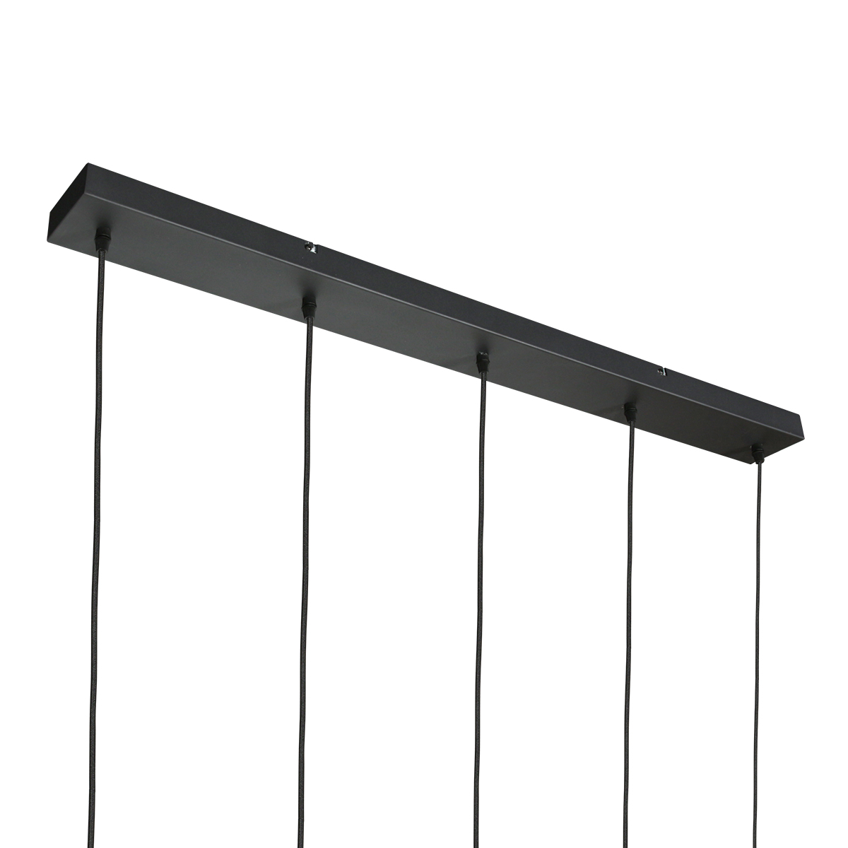 Suspension design noire avec 5 abat-jour en verre fumé Steinhauer Glimsy – Image 10