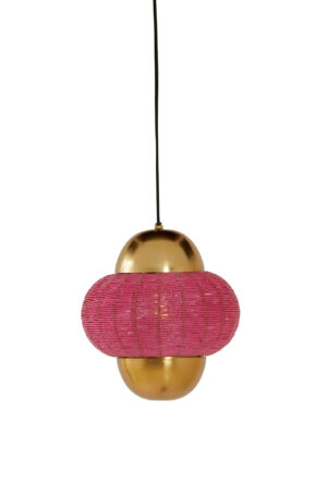 Alternative view of Suspension dorée et rose au look luxueux Light & Living Cetara