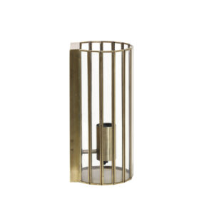 Applique murale en laiton et panneaux en verre Light & Living Stroby