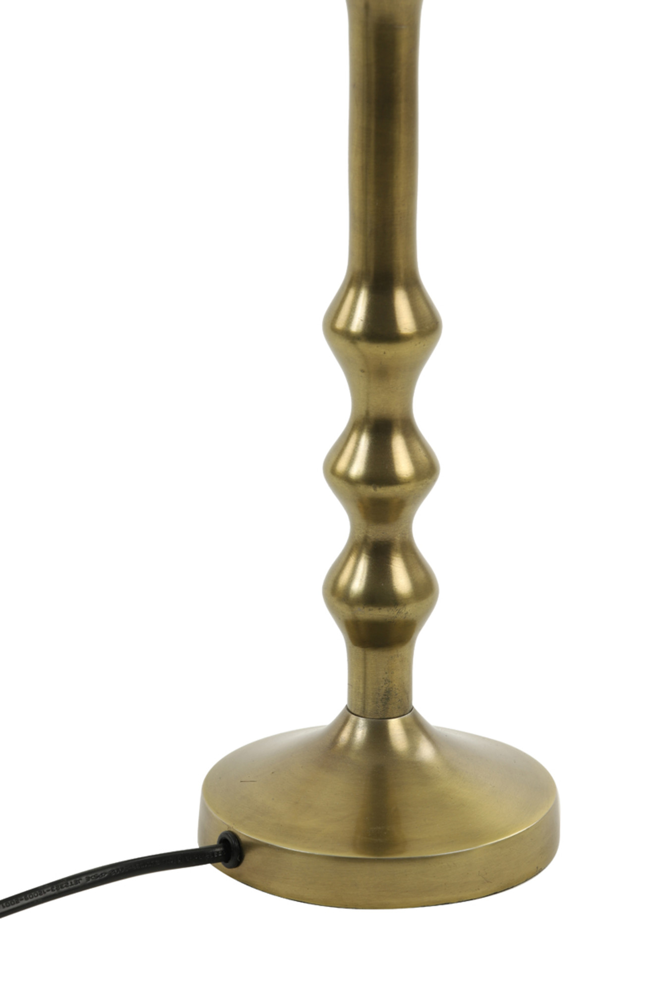 Piedestal de lampe antique en laiton Light & Living Semut – Image 5