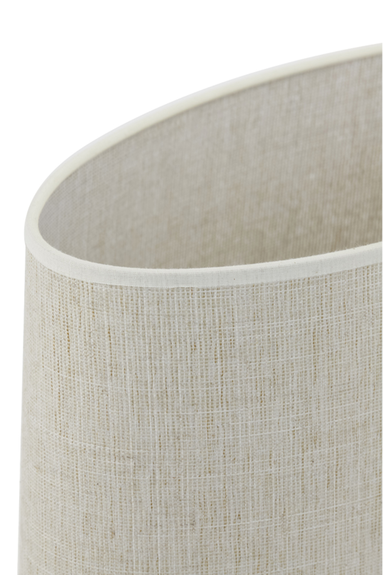 Abat-jour beige en forme cylindrique en tissu Light & Living Breska – Image 9