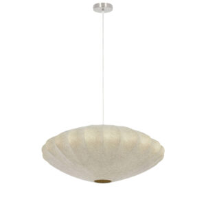 Suspension beige avec abat-jour textile Light & Living Fay