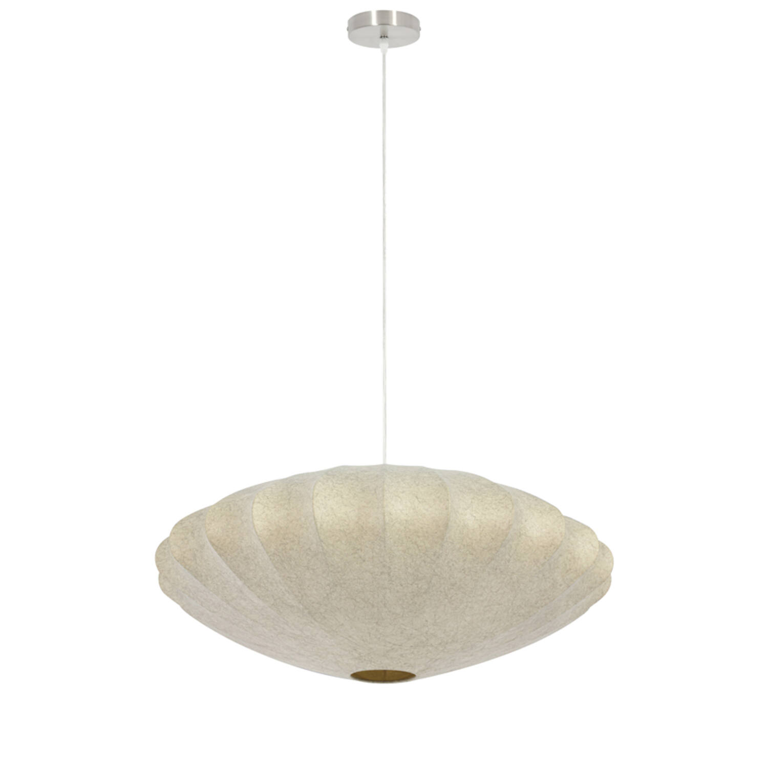 Suspension beige avec abat-jour textile Light & Living Fay