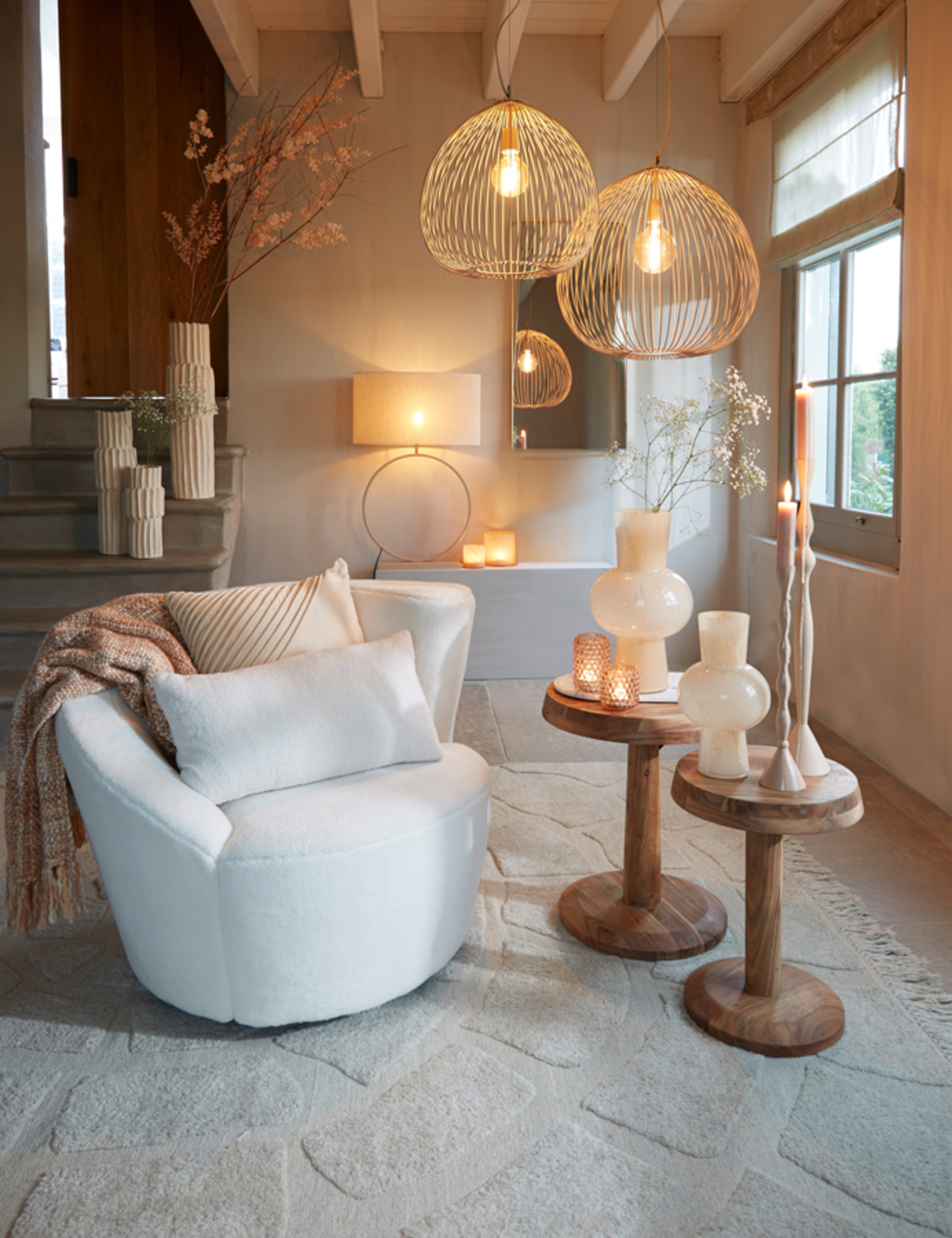 Suspension moderne en fil avec structure métallique Light & Living Rilana – Image 4