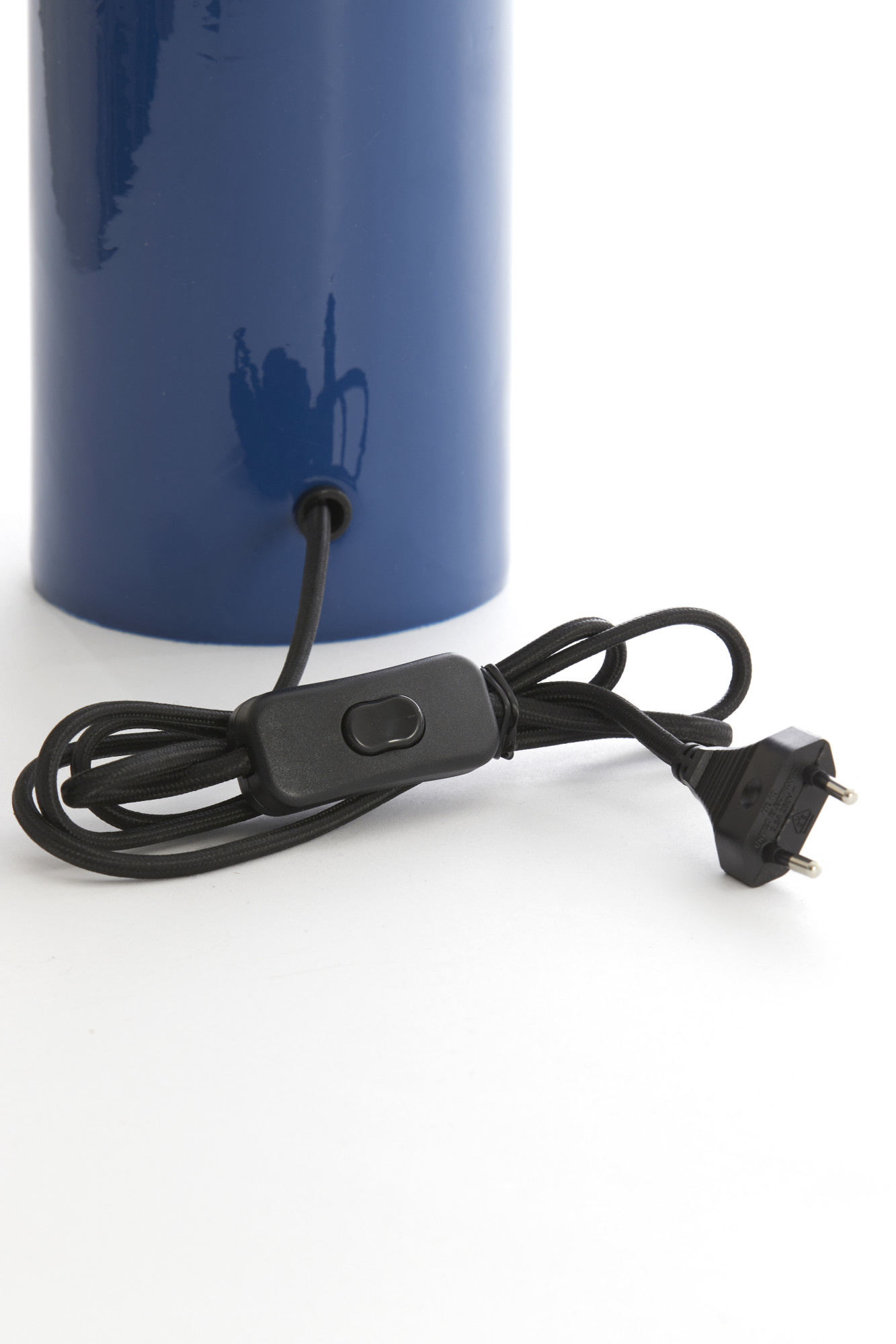 Socle de lampe en céramique bleue Light & Living Petch – Image 6