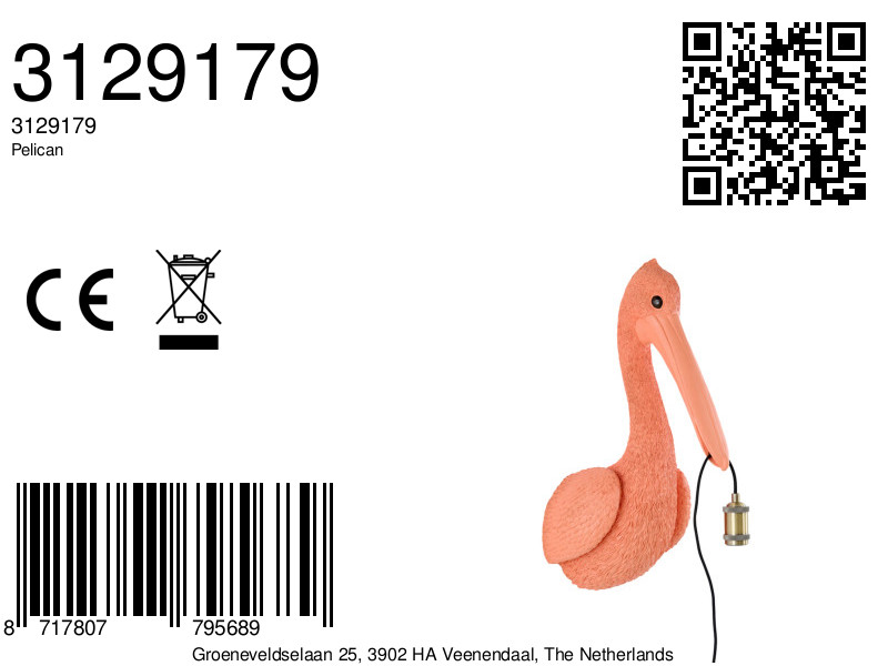 Abat-jour moderne en plusieurs couleurs Light & Living Pelican – Image 6