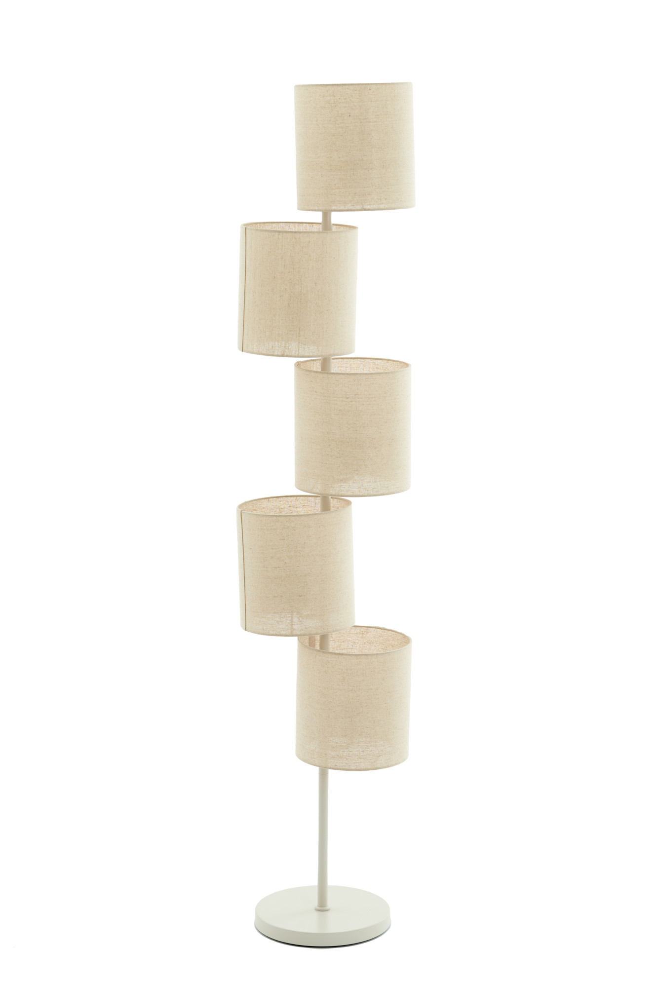 Lampadaire beige original avec petits abat-jours Light & Living Benigno – Image 2