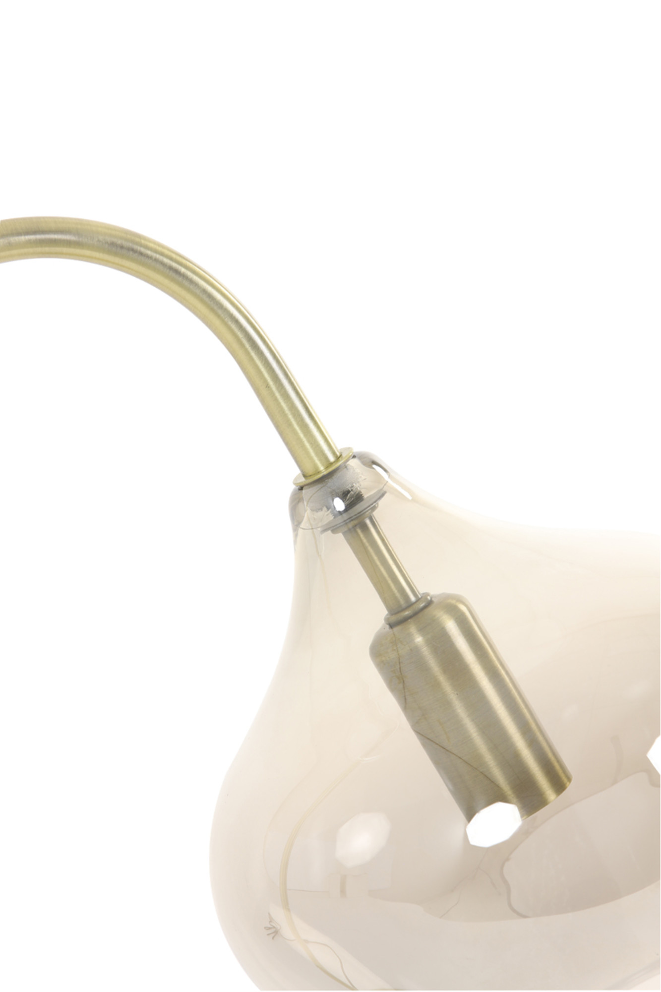 Lampe de table en verre de couleur dorée Light & Living Rakel – Image 8