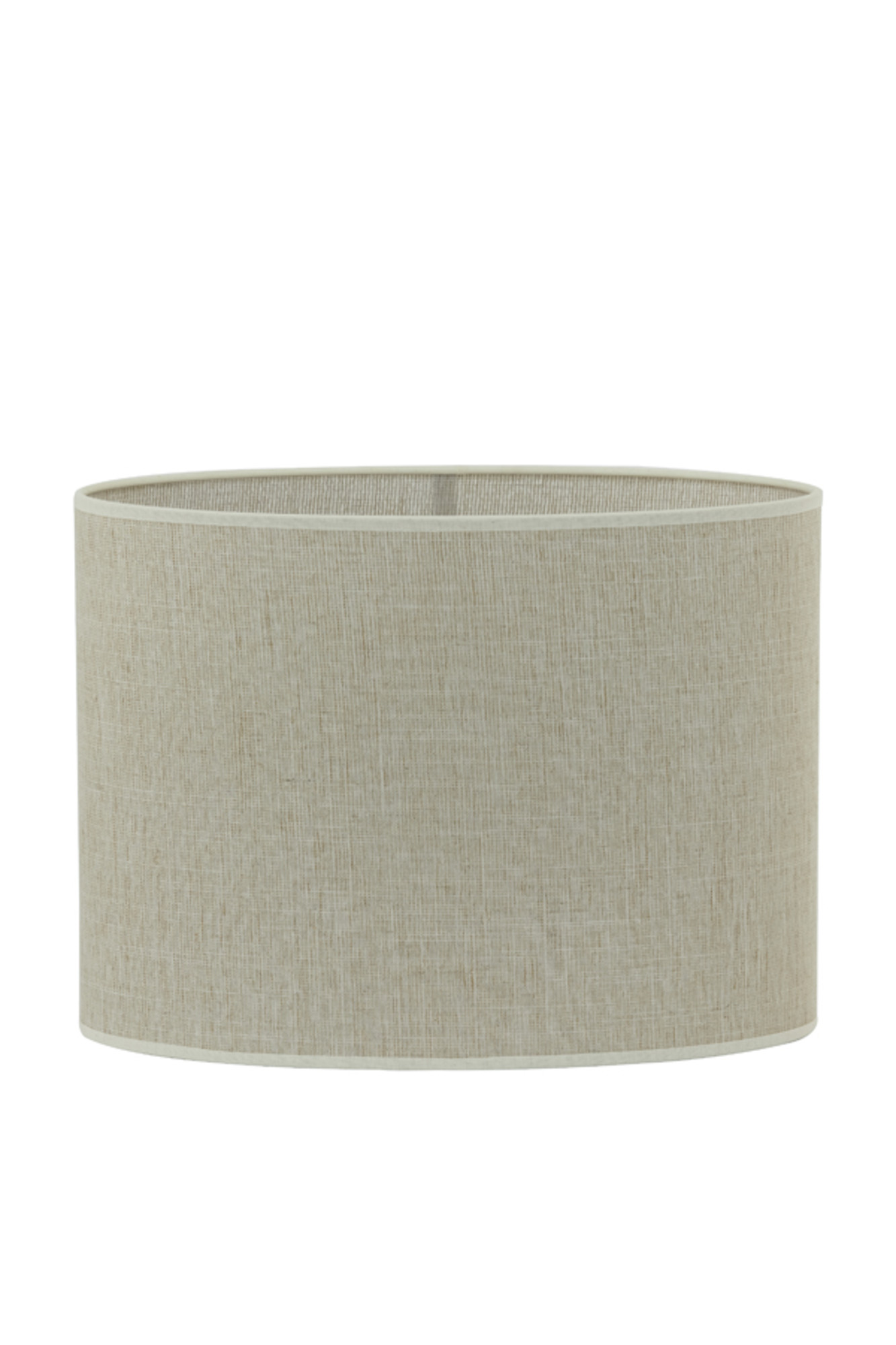 Abat-jour beige en forme cylindrique en tissu Light & Living Breska – Image 2