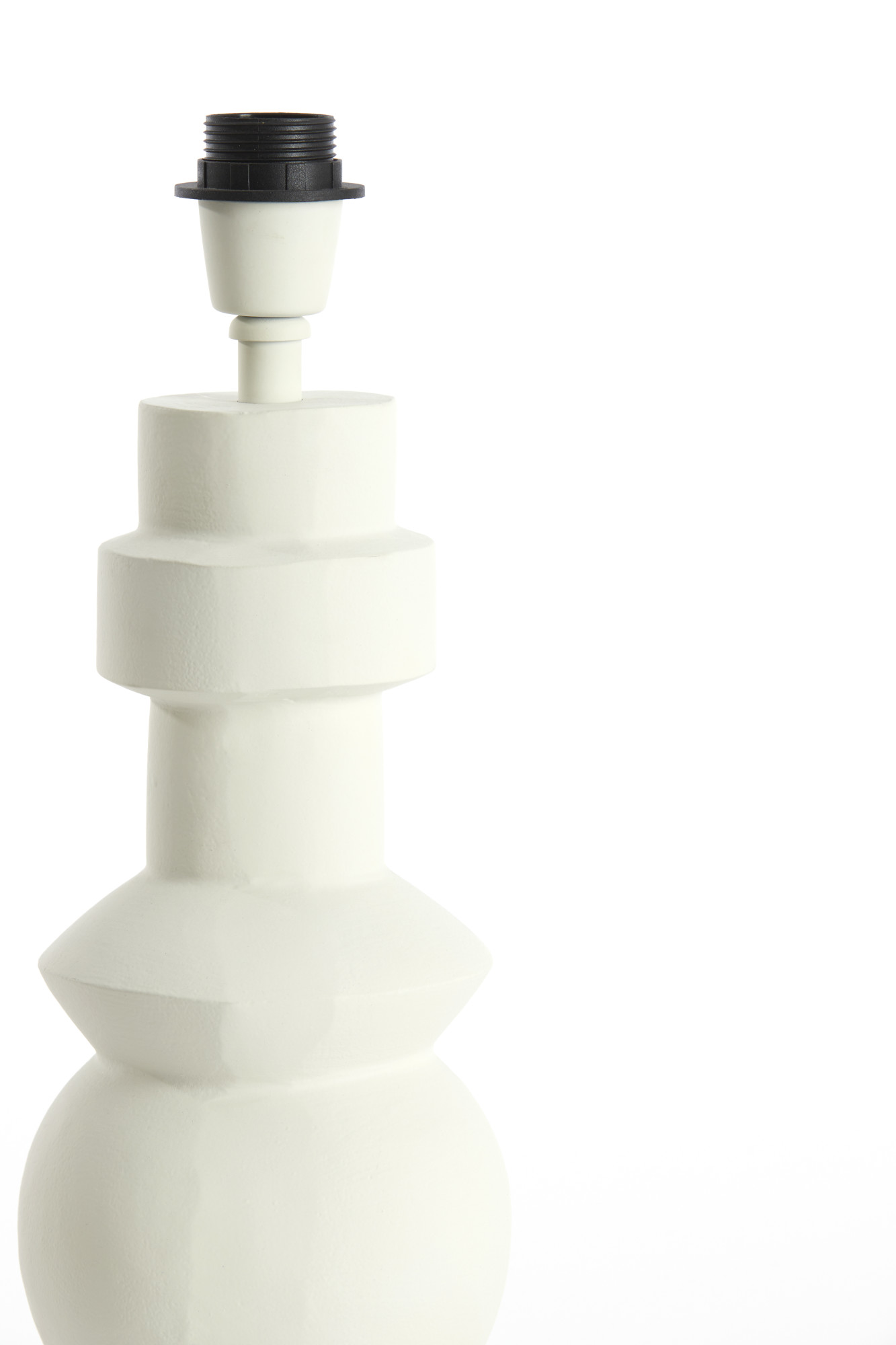 Socle de lampe blanche design géométrique Light & Living Esino – Image 3