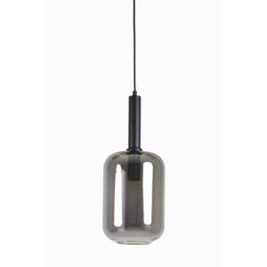 Suspension en verre gris au style élégant Light & Living Lekar