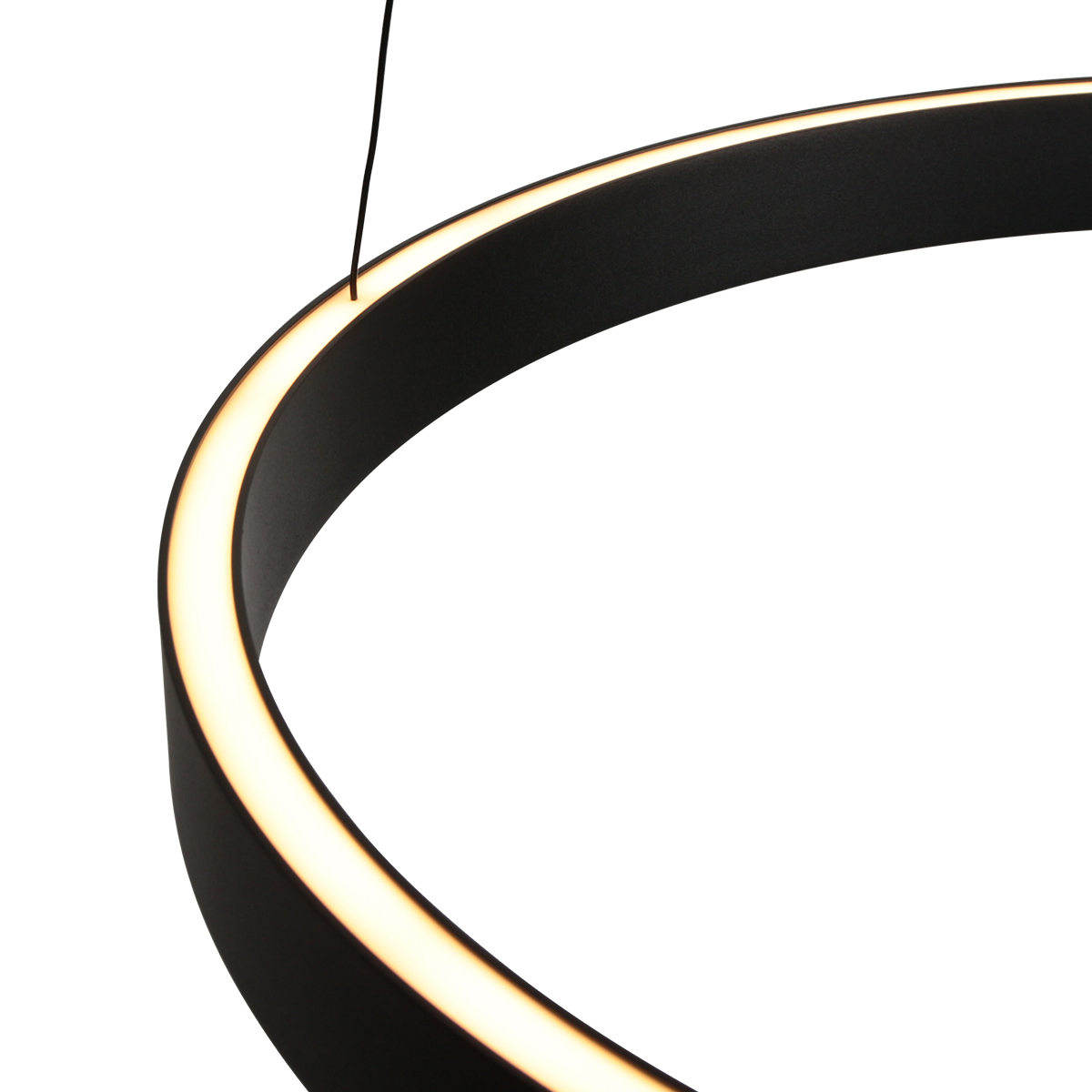 Suspension LED noire design réglable en forme d’anneau Steinhauer Mykty – Image 3