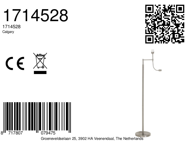 Structure acier avec liseuse intégrée Light & Living Calgary – Image 6