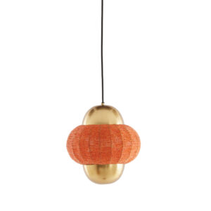 Suspension dorée avec motif orange Light & Living Cetara