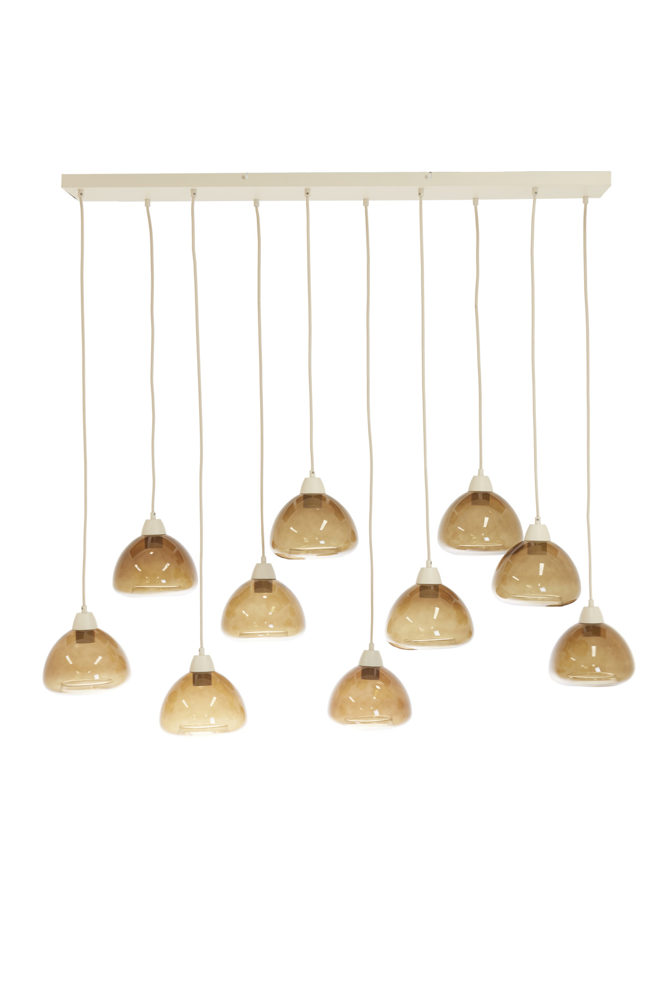 Suspension dorée avec dômes en verre Light & Living Bisho – Image 2