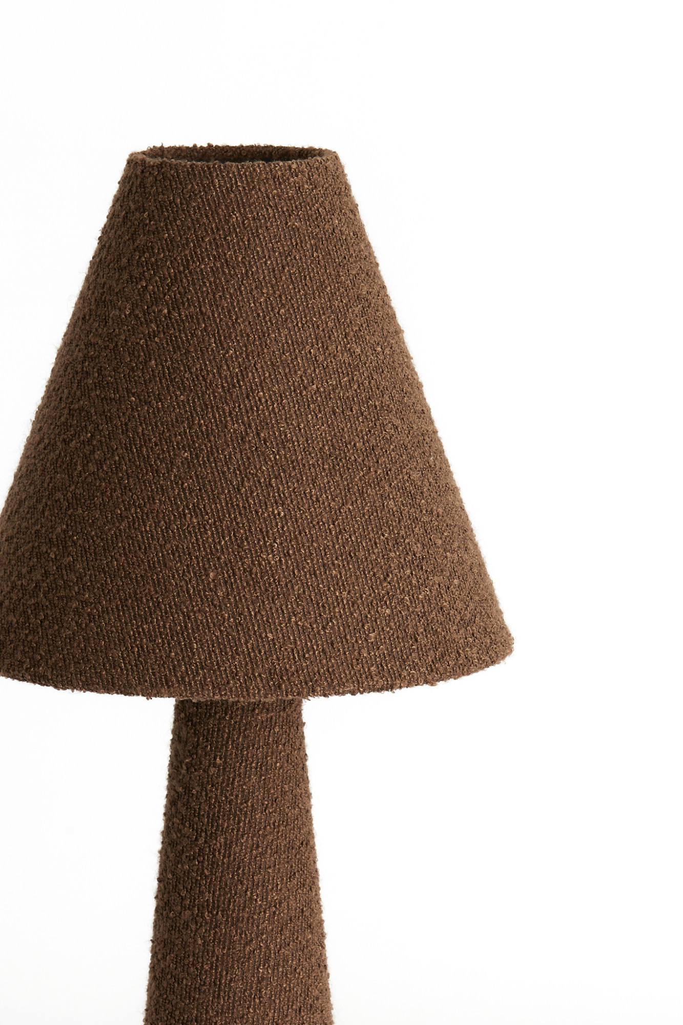 Lampadaire vintage en tissu marron Light & Living Devia – Image 3