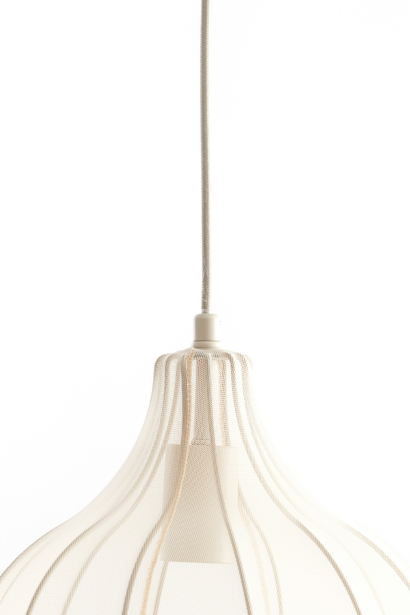 Suspension moderne en tissu beige Light & Living Elati – Image 6