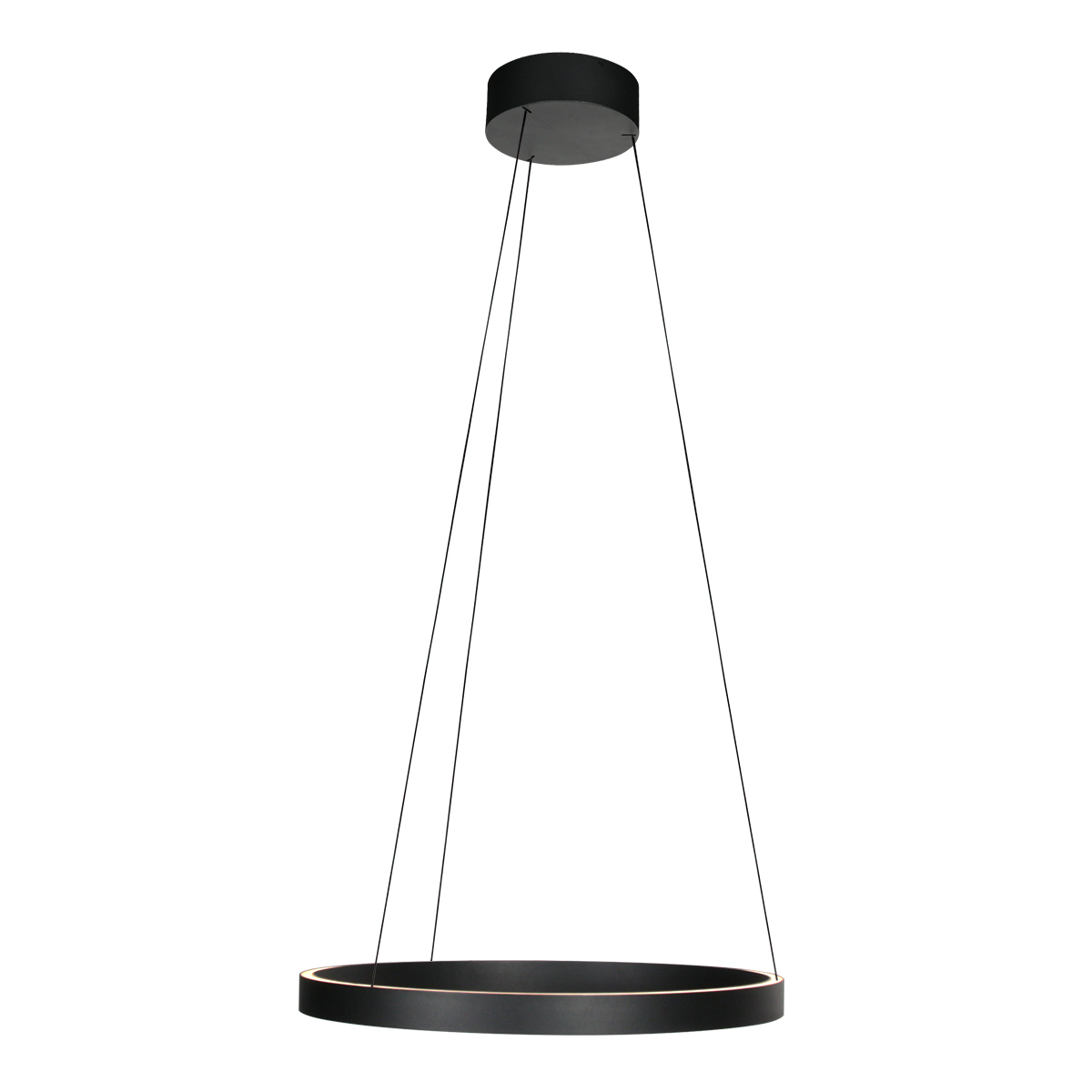 Suspension LED noire design réglable en forme d’anneau Steinhauer Mykty – Image 8