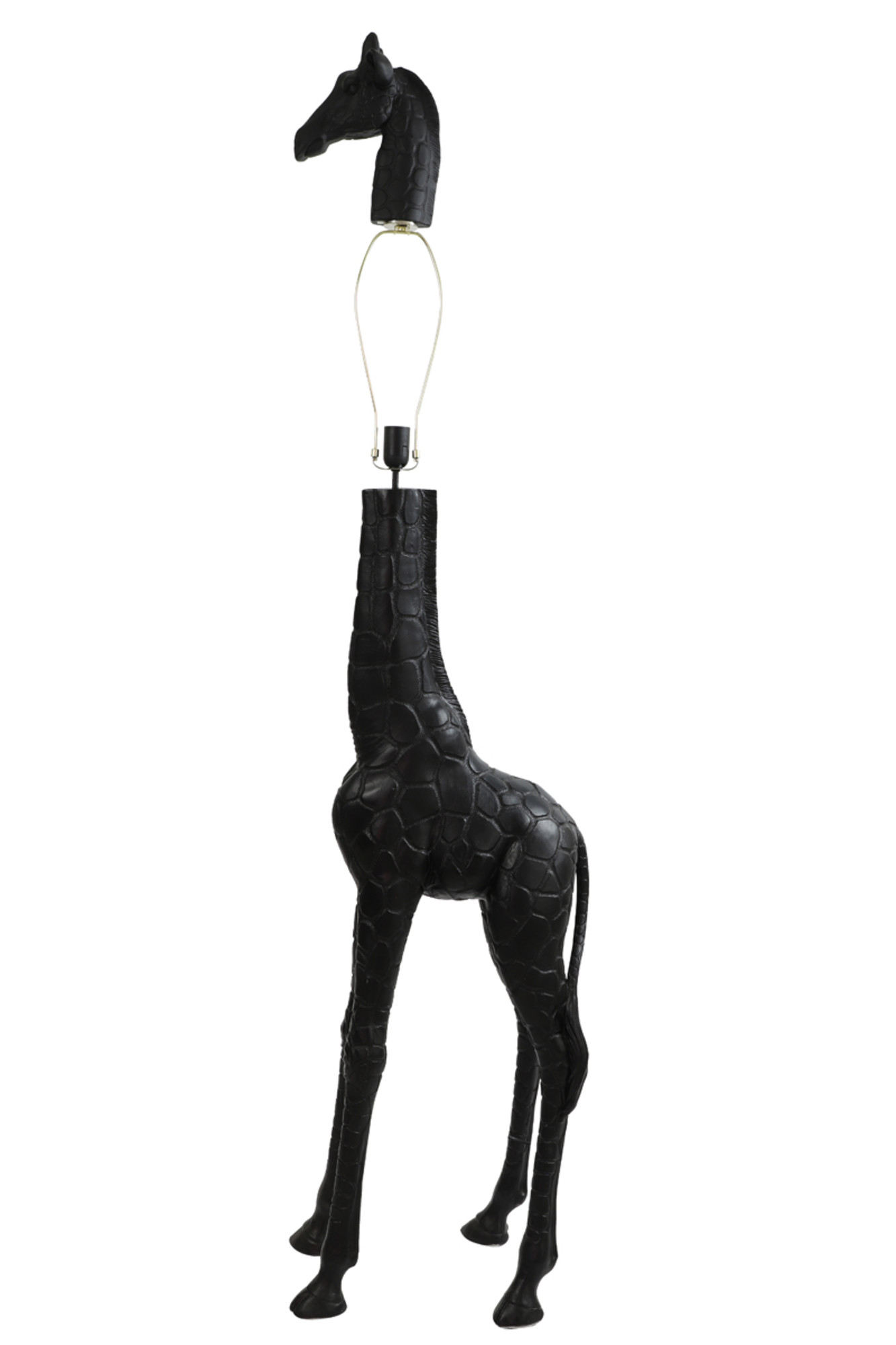 Grand lampadaire girafe noir Light & Living Giraffe – Image 2