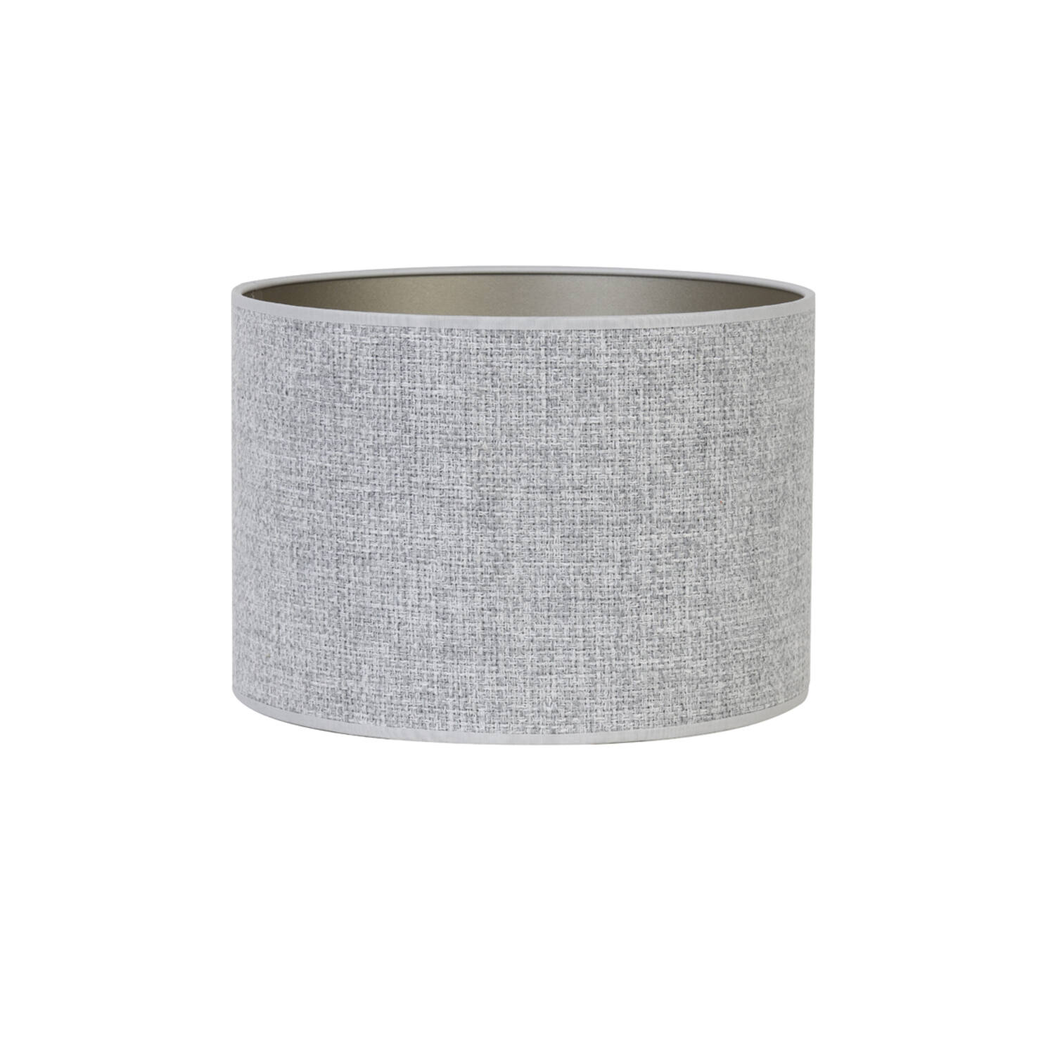 Abat-jour cylindrique en tissu gris Light & Living Saverna