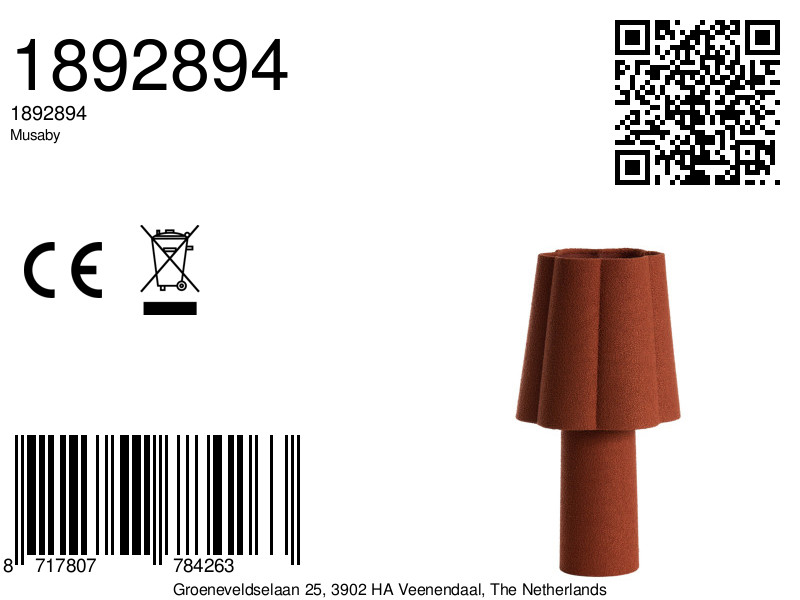 Petite lampe d'ambiance style vintage Light & Living Musaby – Image 7