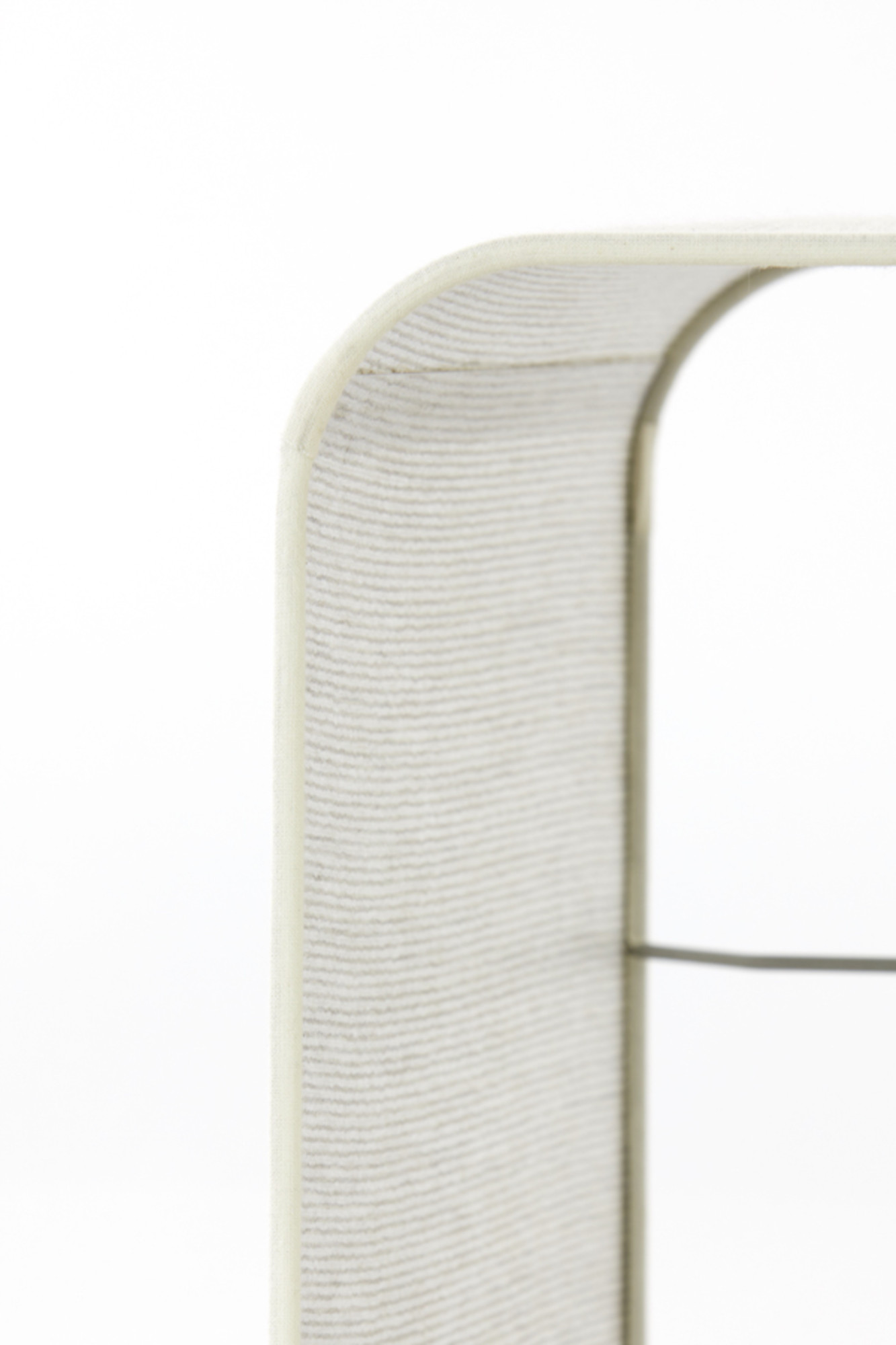 Abat-jour carré en tissu beige Light & Living Breska – Image 6