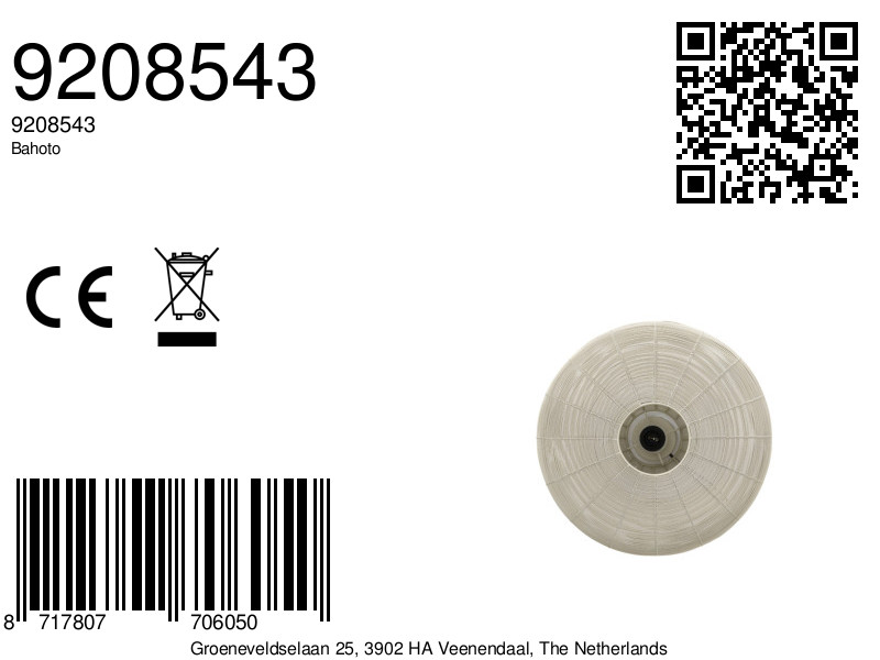 Suspension beige avec structure ouverte Light & Living Bahoto – Image 8