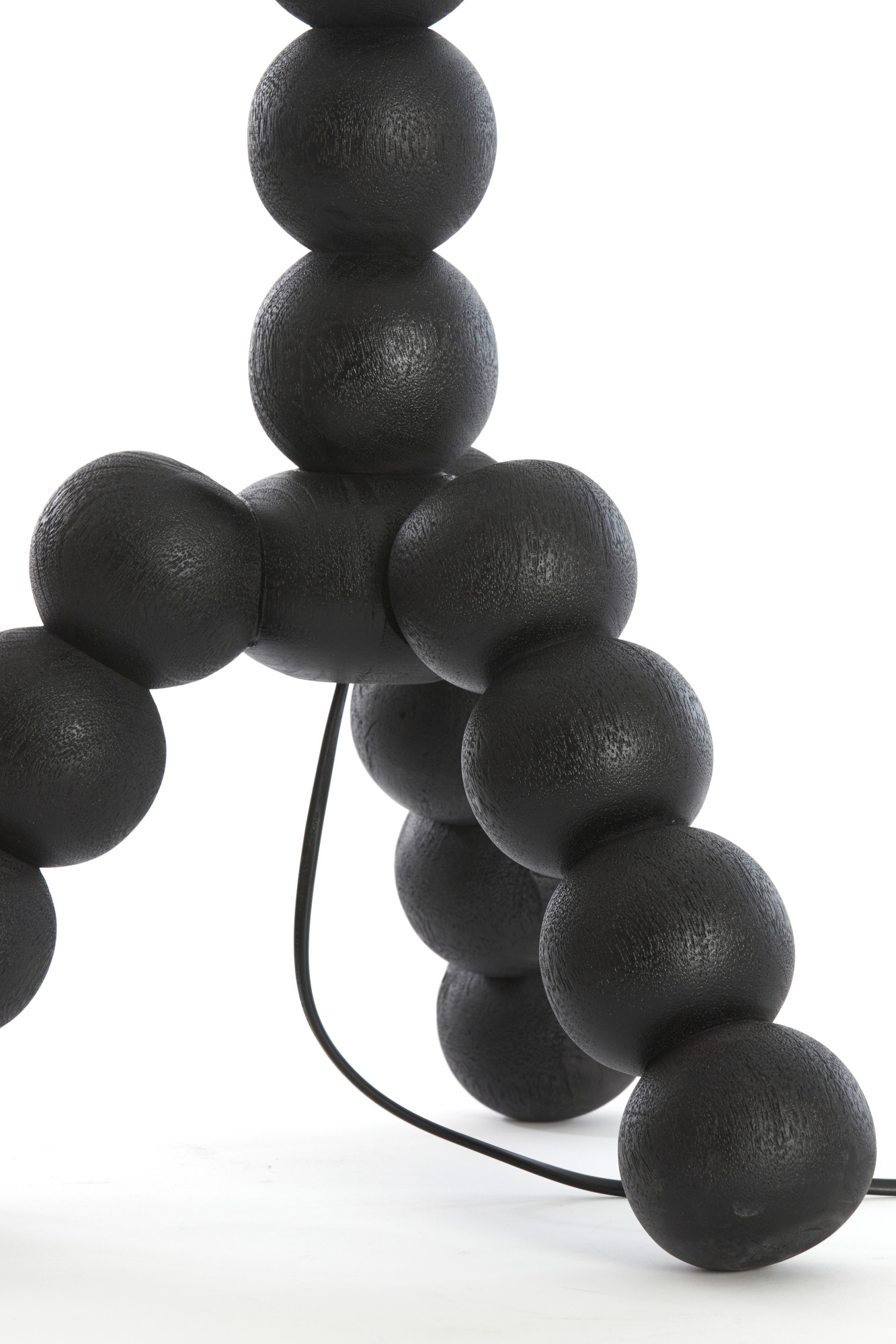 Socle de lampe noir en forme de boule Light & Living Veglio – Image 5