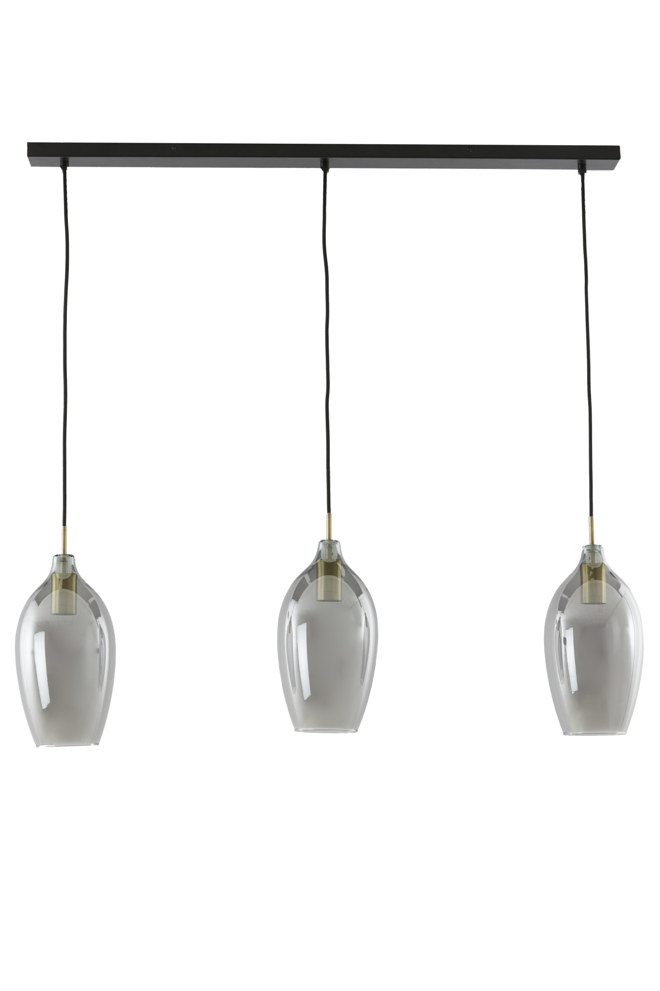 Suspension triple moderne en verre Light & Living Lukaro – Image 2