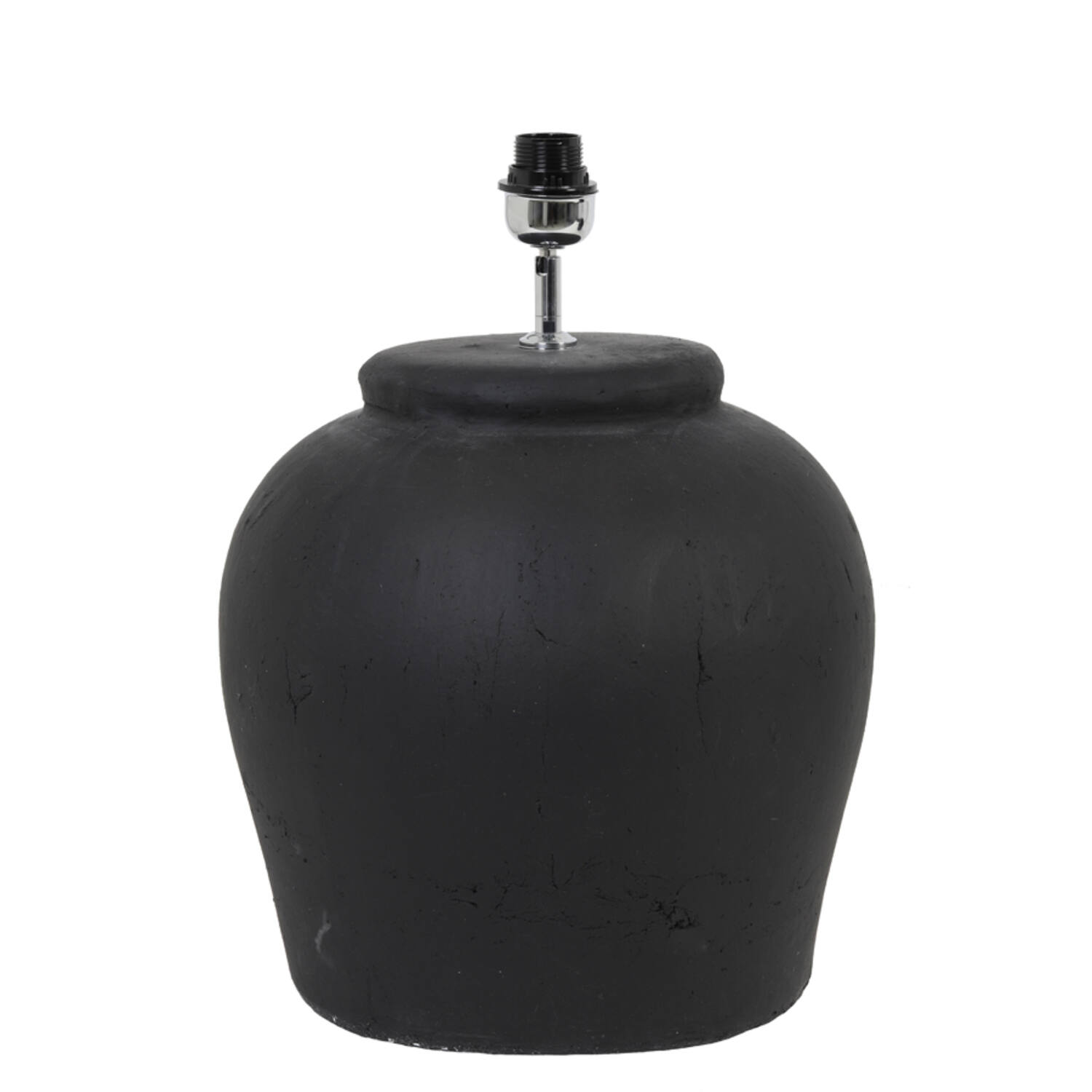 Piedestal de lampe en céramique noire Light & Living Etna