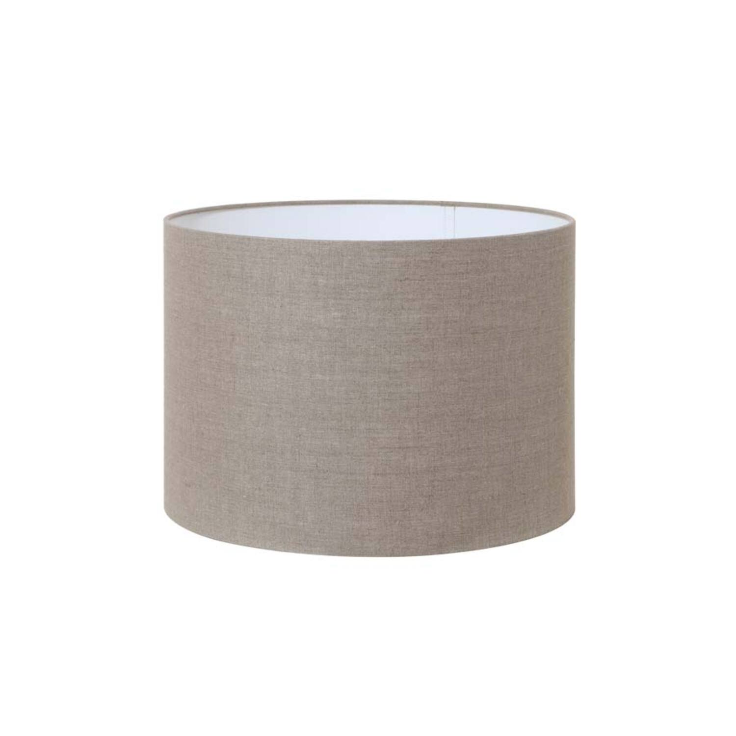 Abat-jour beige en forme cylindrique Light & Living Dark Linen