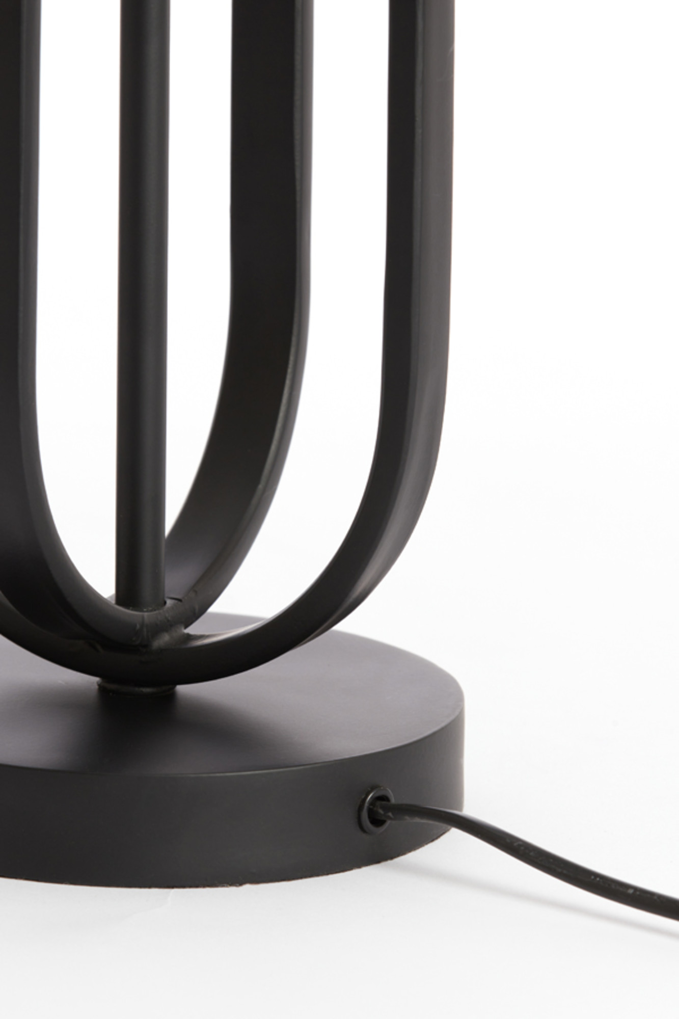 Socle de lampe en métal noir Light & Living Aster – Image 6