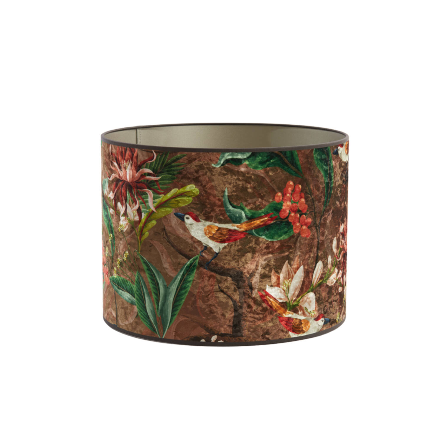 Abat-jour imprimé d'animaux avec des fleurs Light & Living Passaro