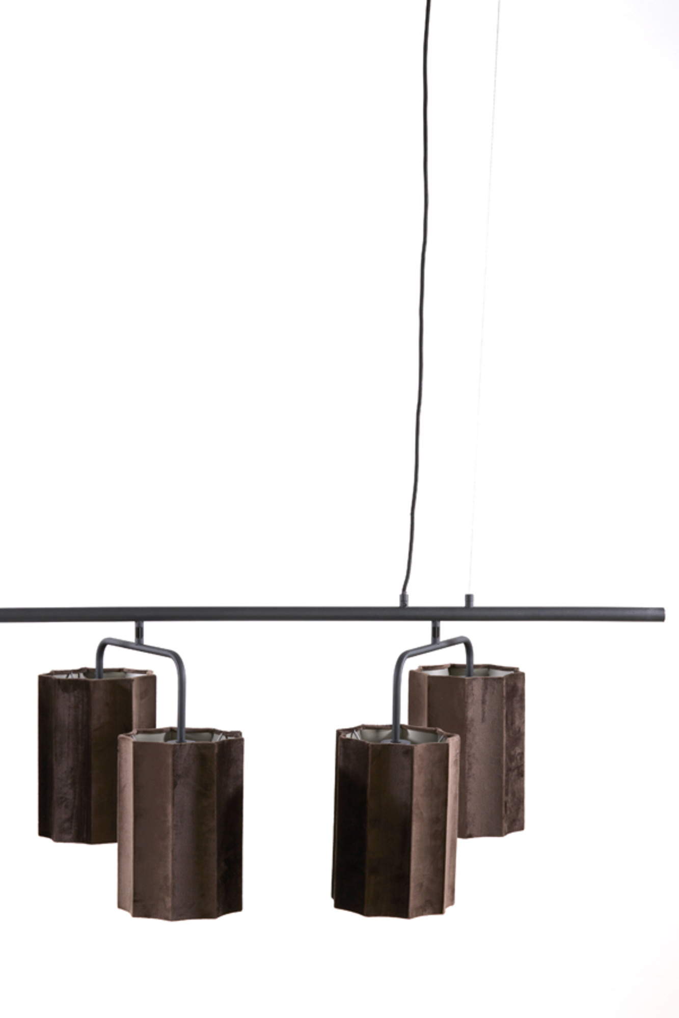 Suspension industrielle marron en métal Light & Living Edisa – Image 3