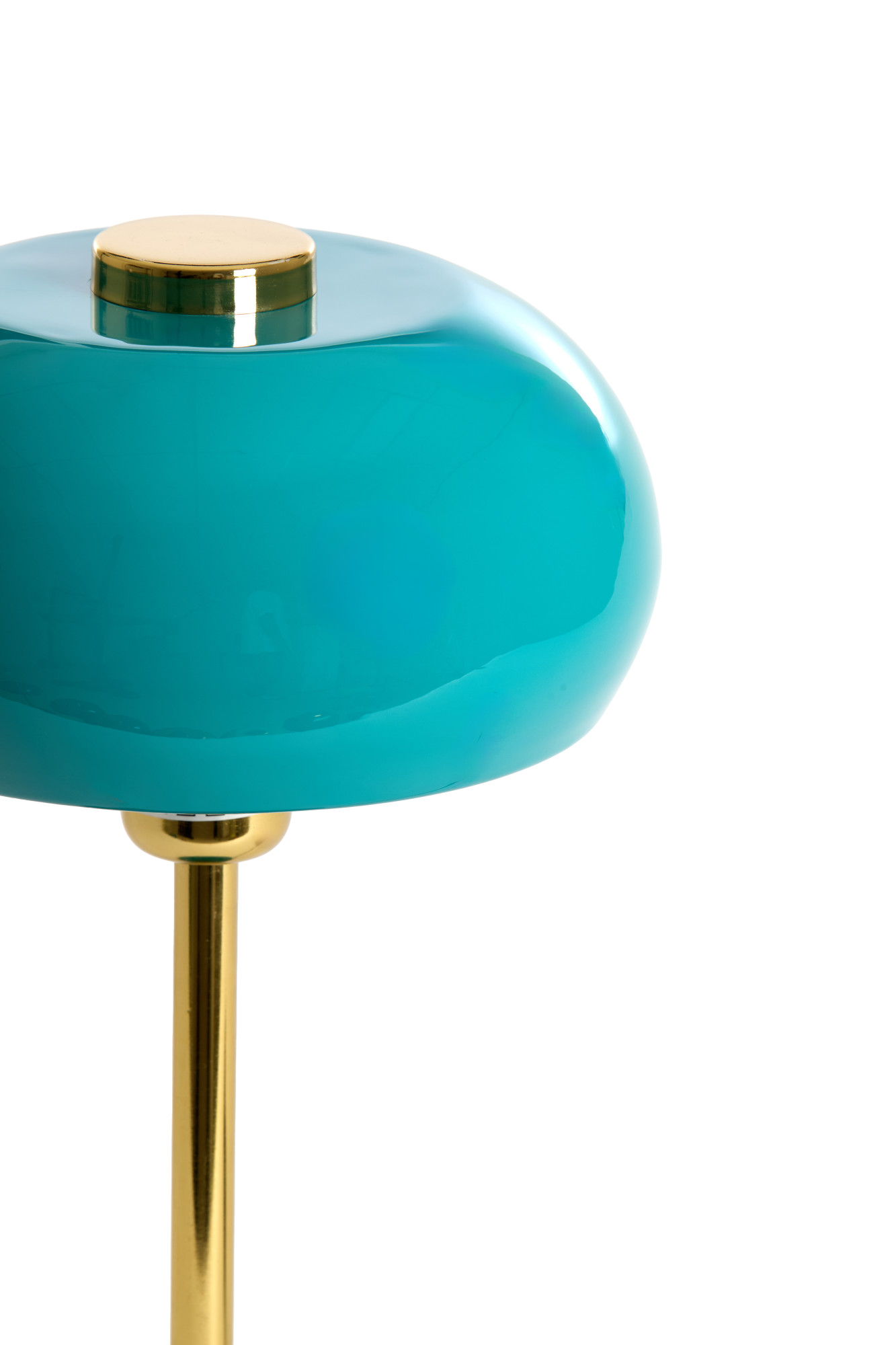 Lampe turquoise en métal avec doré Light & Living Surin – Image 3