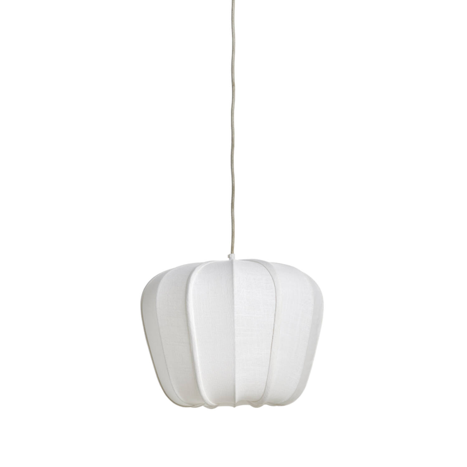 Suspension blanche en tissu à aspect doux Light & Living Zubedo
