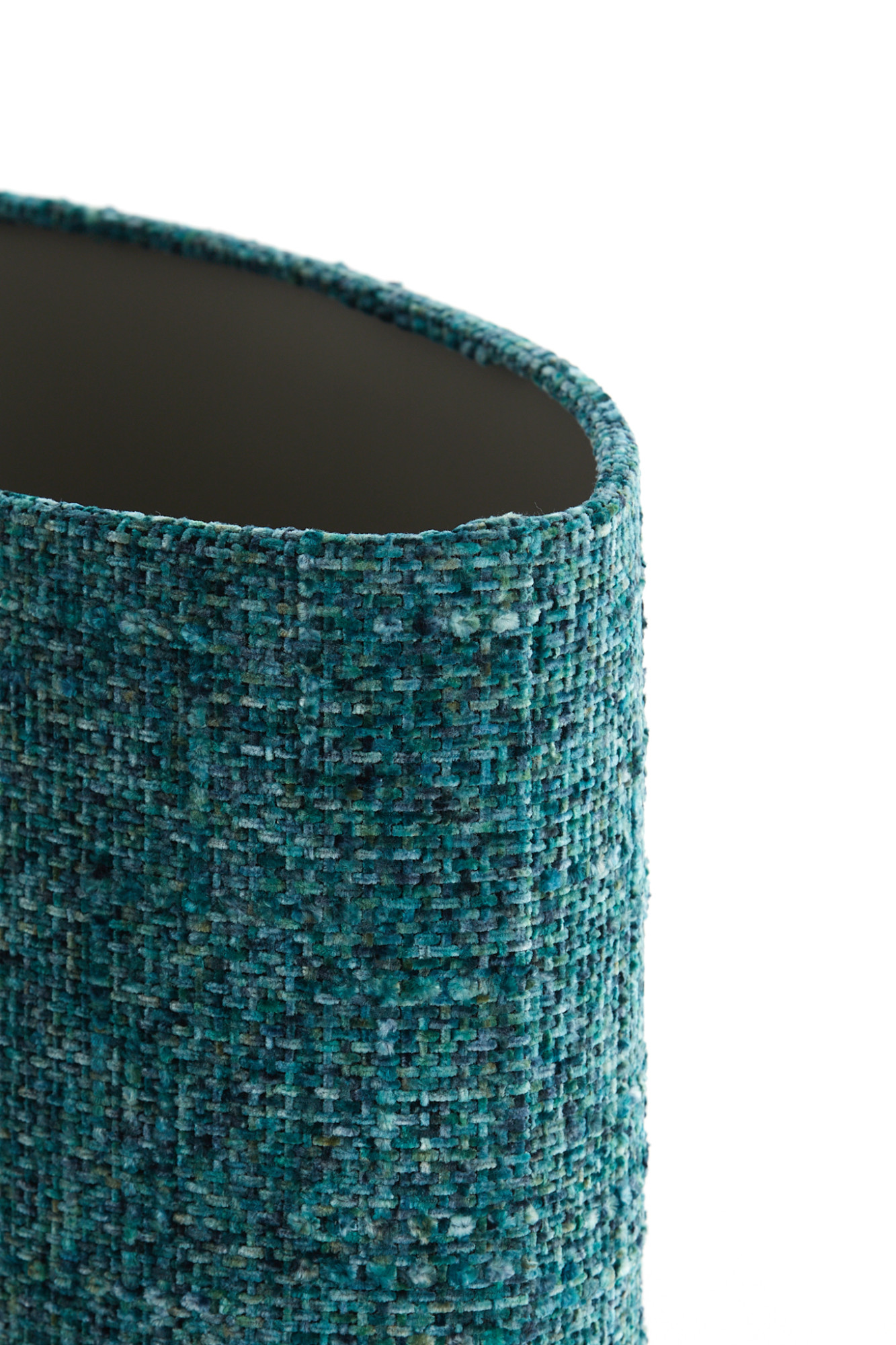Abat-jour cylindrique en tissu turquoise Light & Living Osire – Image 5