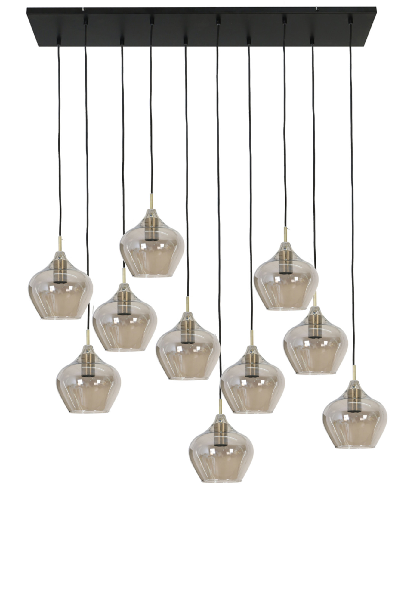 Suspension en verre à plusieurs pendants Light & Living Rakel – Image 2