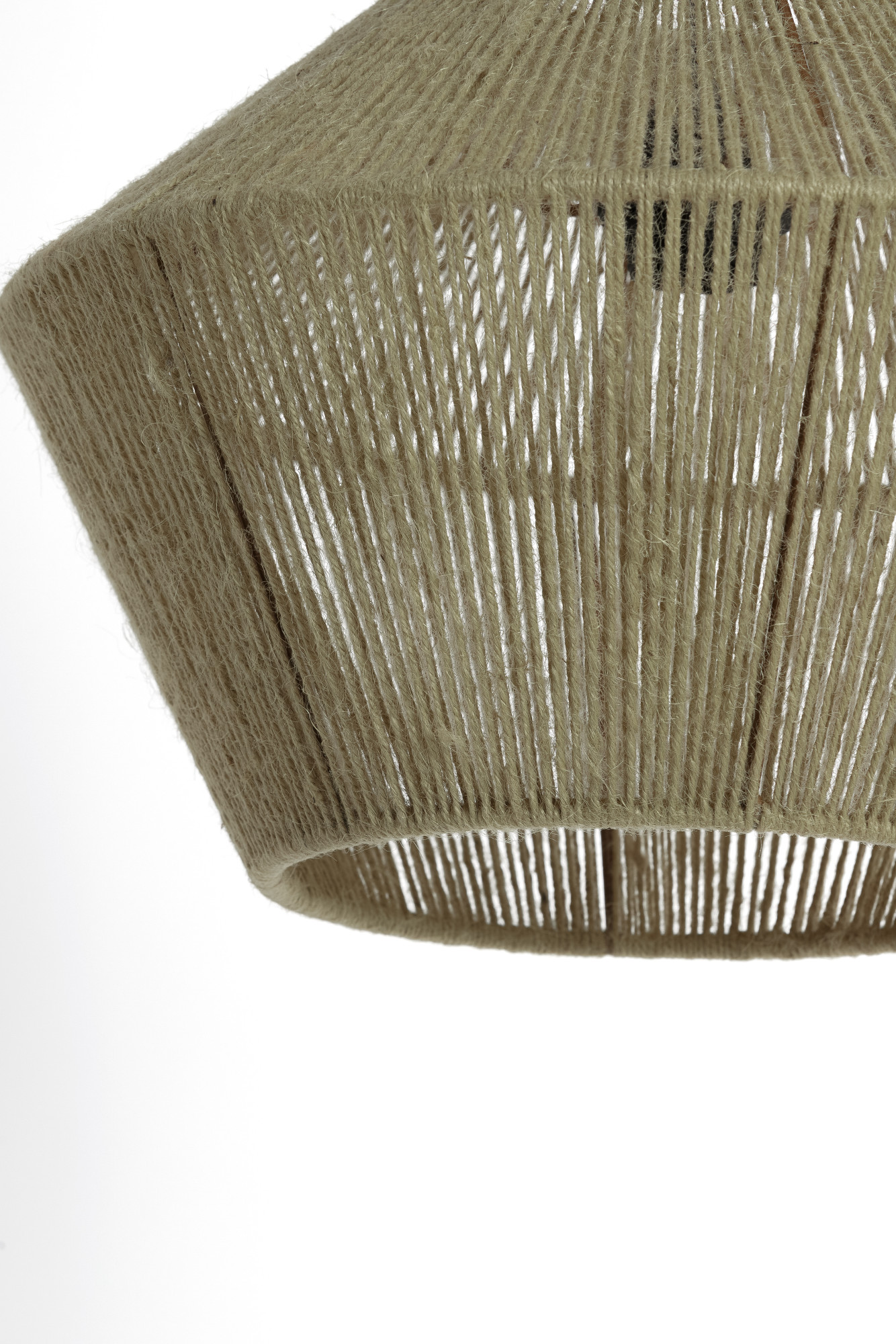 Suspension verte en tissu à forme géométrique Light & Living Fugia – Image 5