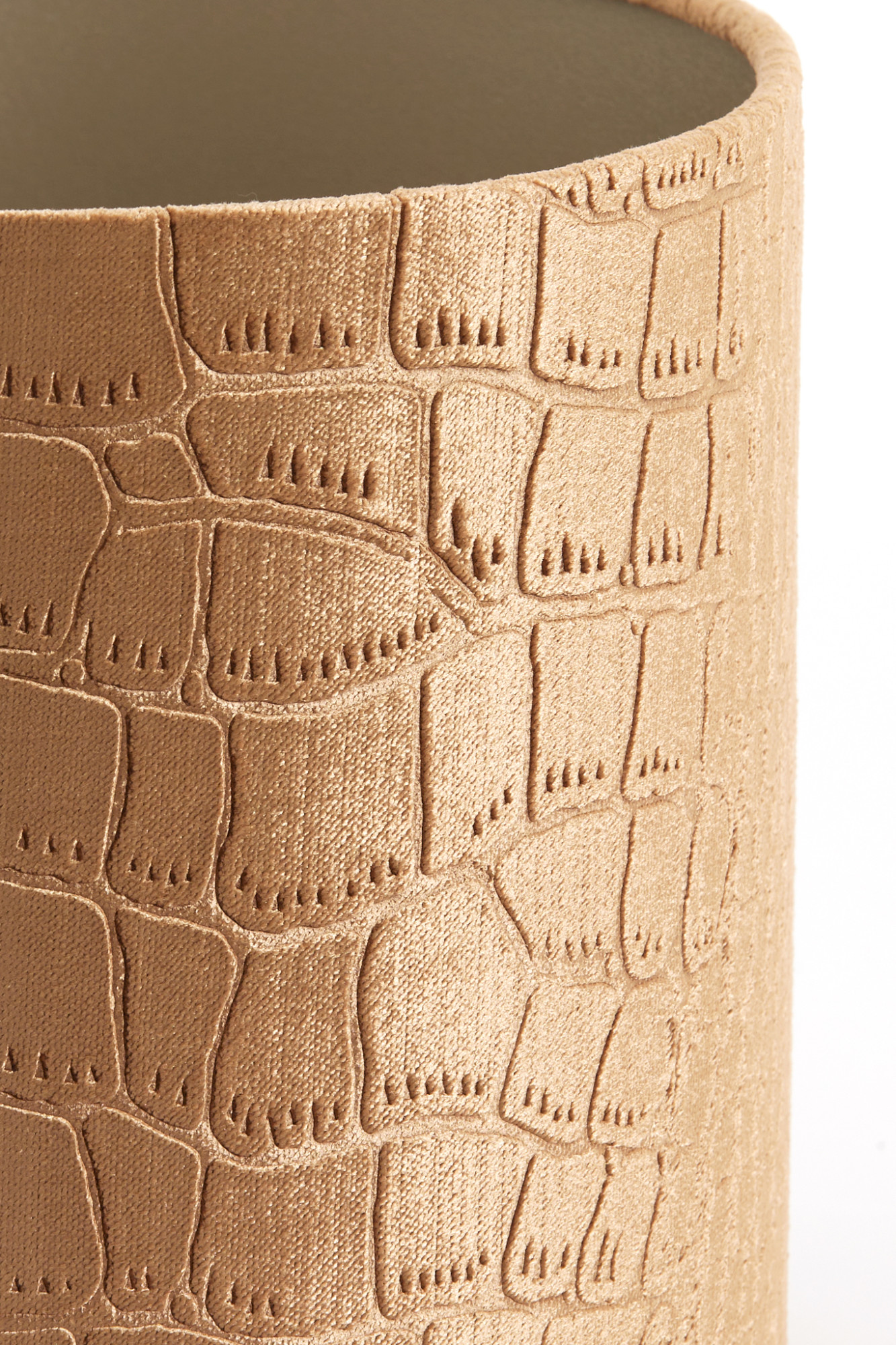 abat-jour en imprimé crocodile marron Light & Living Praya – Image 8