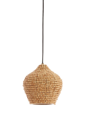 Alternative view of Suspension en perles de bois naturelle Light & Living Kalenga