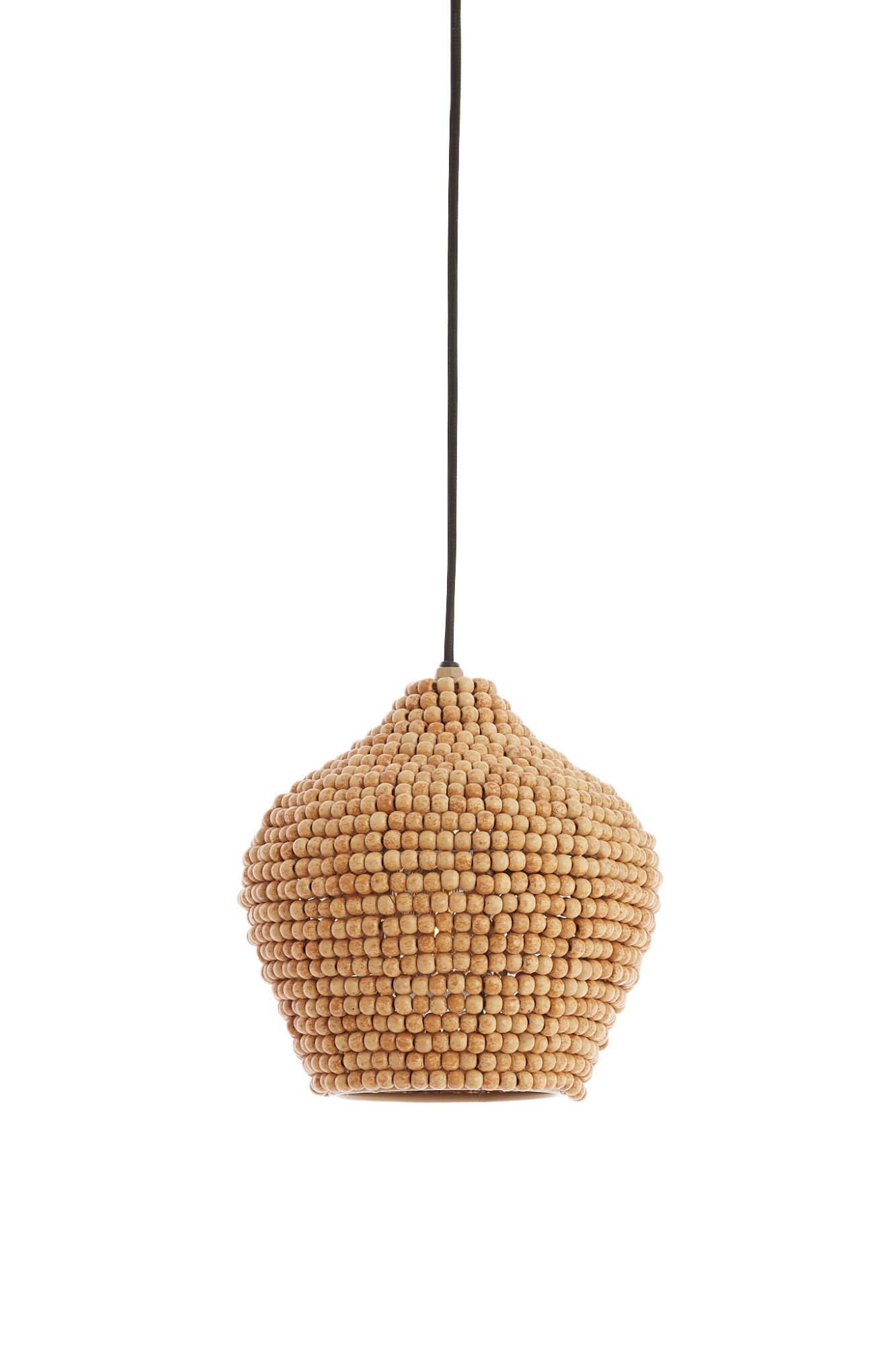 Suspension en perles de bois naturelle Light & Living Kalenga – Image 2