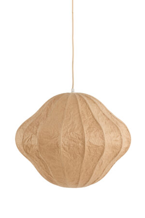 Alternative view of Suspension en papier beige à forme douce Light & Living Sukau