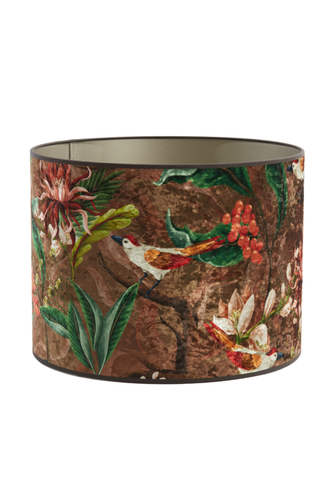 Abat-jour imprimé d'animaux avec des fleurs Light & Living Passaro – Image 2