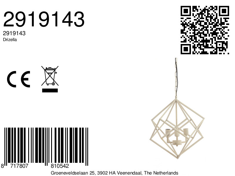 Suspension colorée pour intérieur Light & Living Drizella – Image 7