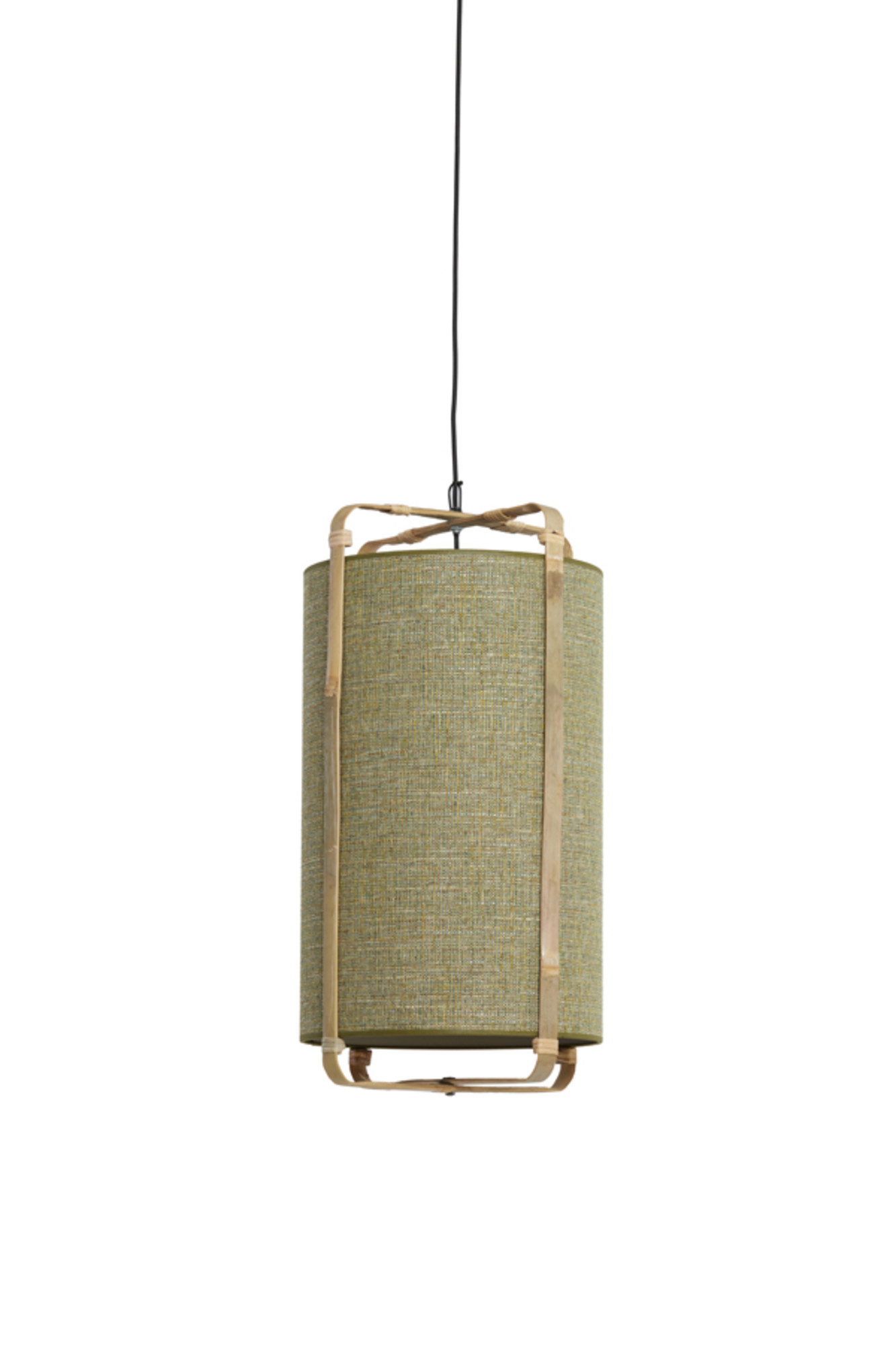 Suspension cylindrique verte pour ambiance cosy Light & Living Sendai – Image 2