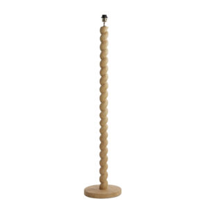 Piedestal de lampe en bois en forme de spirale Light & Living Nanno